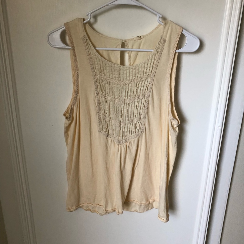 J. Crew Beige Cream 100% Cotton Tank Top XS